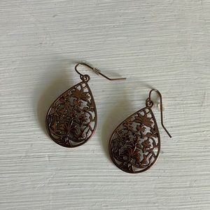 Bronze colored earrings